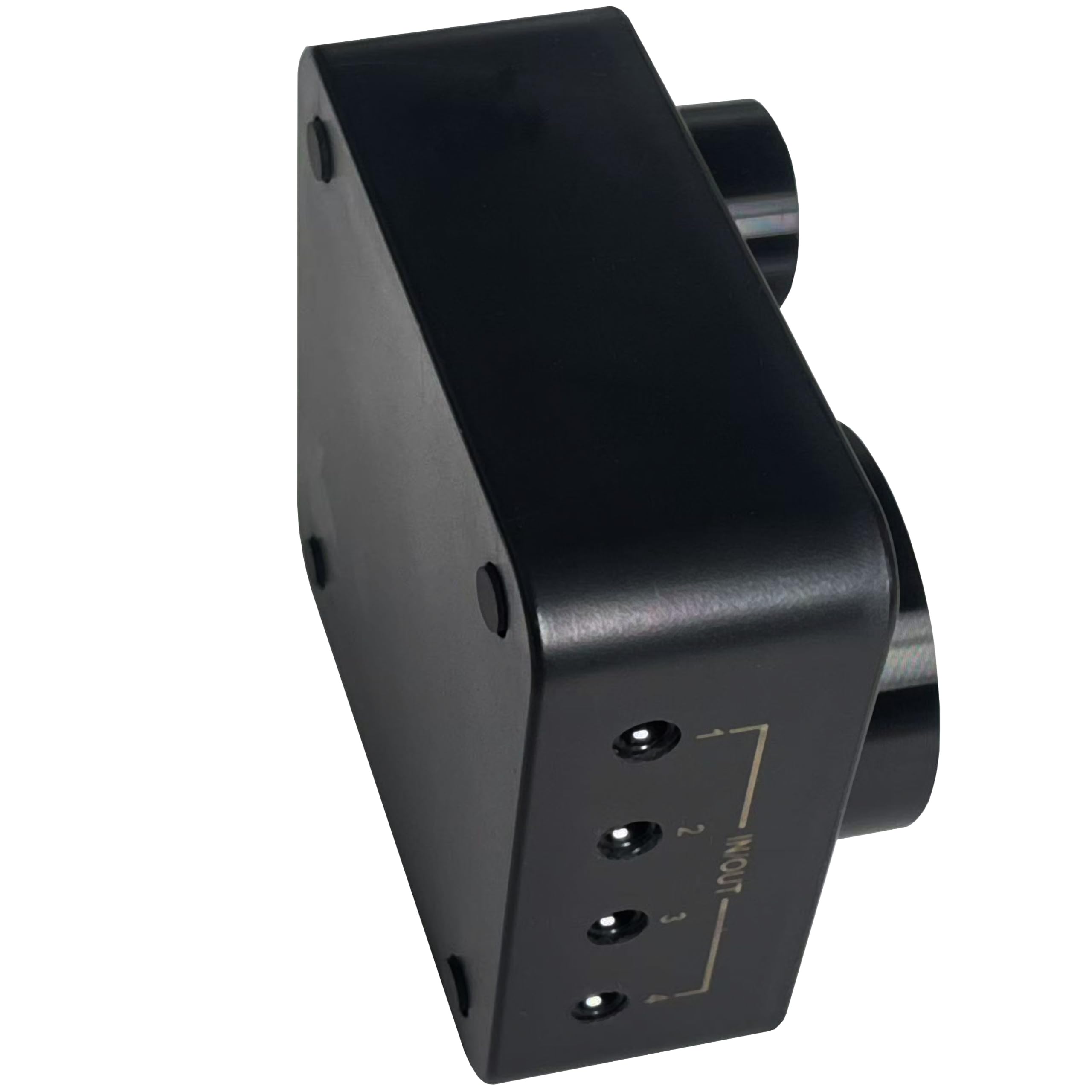 Conmutador de audio, AUX de 3,5 mm estéreo (negro, 4 puertos)