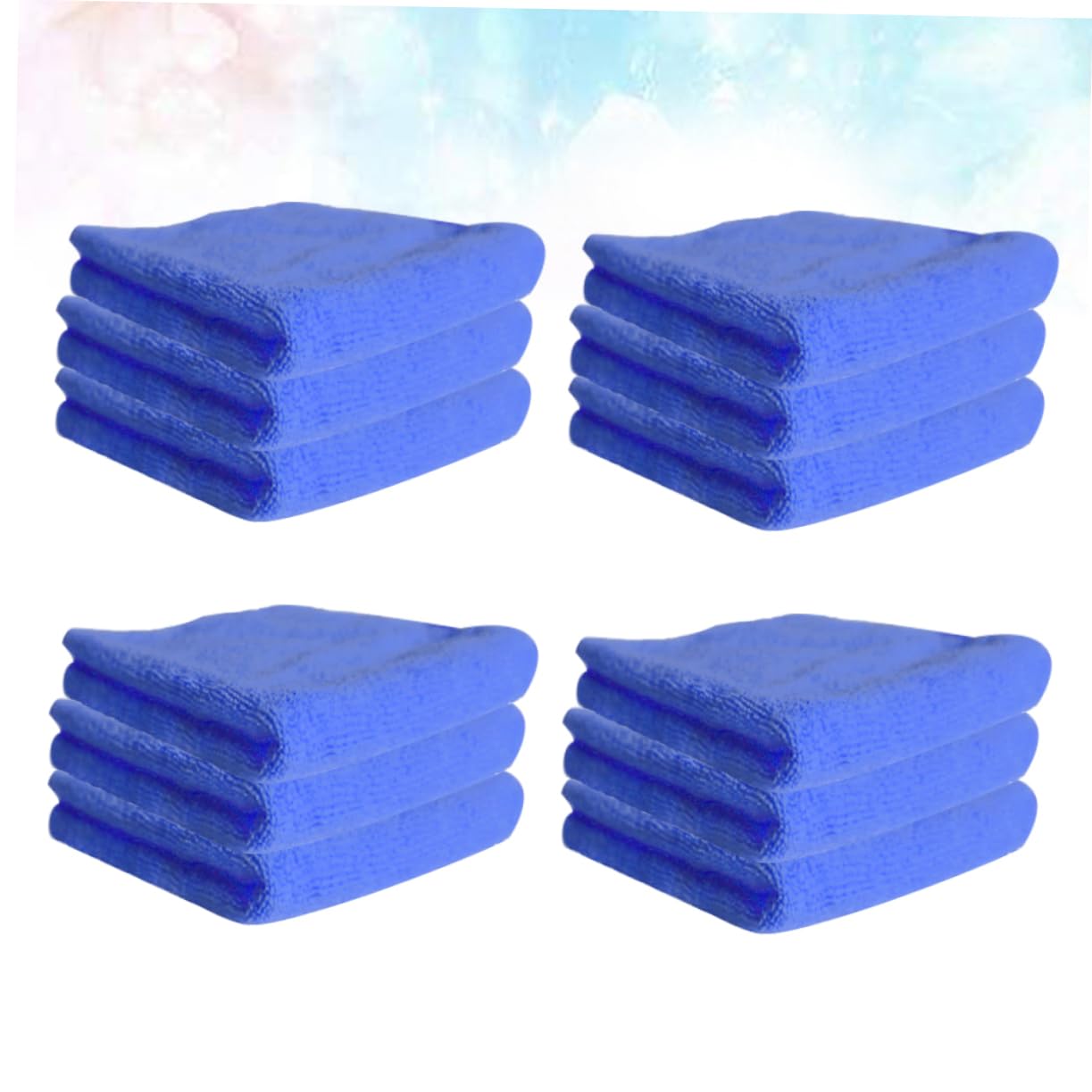 Panno in Microfibra Blu per Pulizia Cucina e Finestre, 12 Pezzi, Alta Assorbimento e Lavabile in Lavatrice, Panno per Stoviglie Non Aderente