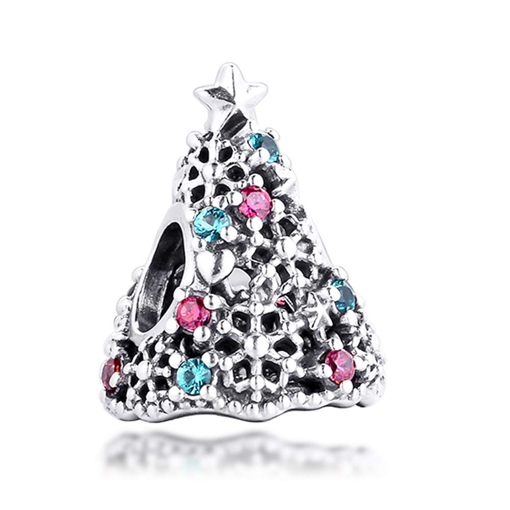 Charm árbol de Navidad plata 925 compatible que no pierde brillo 6