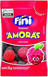 Balas De Gelatina Amoras Fini Com 12 Unidades