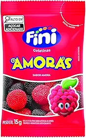 Balas De Gelatina Amoras Fini Com 12 Unidades