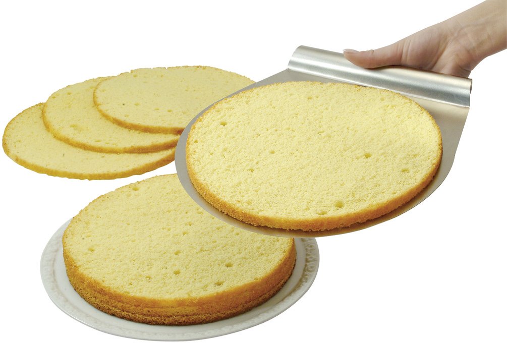 Zenker 3-delige taartdecoratie–set Ø 26/28 cm, roestvrijstaal taartenset met taartring, taartschep en taartmes voor cakes en taarten (Kleur: zilver)
