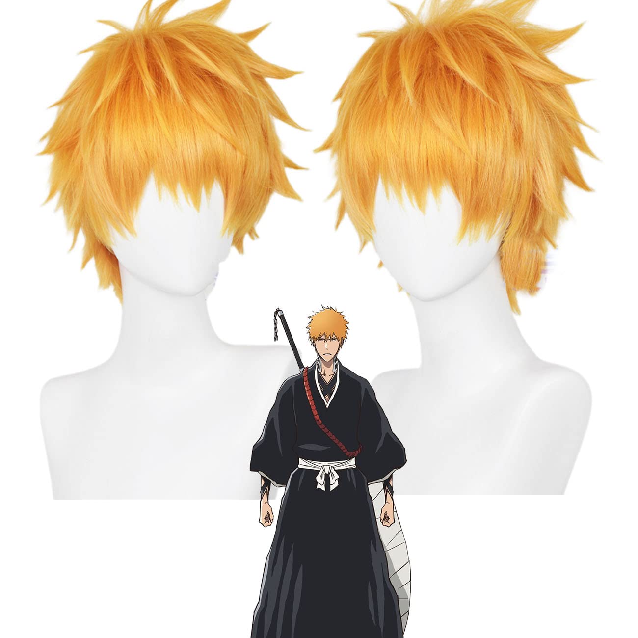 Amazon.co.jp: [YAYANA]黒崎一護コスプレカツラwigウィッグ 耐熱 死神