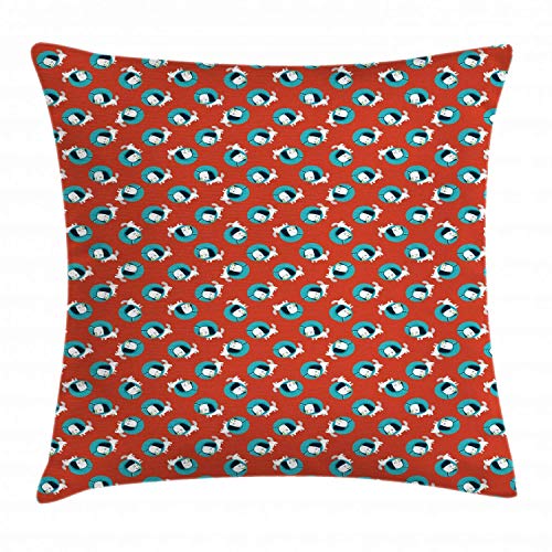 qinzuisp Funda De Almohada Perros Gráficos Perros con Collares Isabelinos Veterinaria Amante...