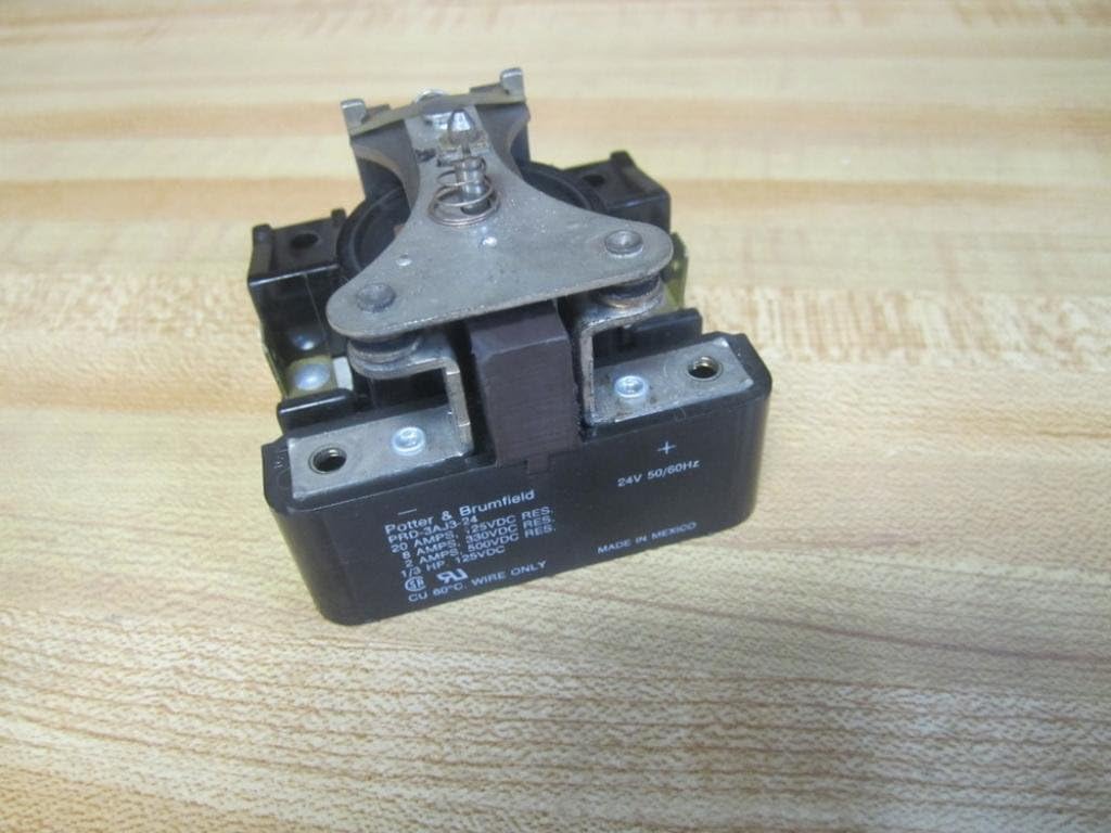TE CONNECTIVITY/POTTER & BRUMFIELD PRD-3AJ3-24 Power Relay, SPST-NO, 24VAC, 20A, Panel