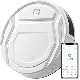 Lefant Robot Vacuum Cleaner, Robot Vacuum Cleaner, Slim Silent Autonomy, Connected with WiFi/Alexa/App, 3 Suction Modes, Programmable, Ideal for Pet Hair Carpets Hard Floors, M210 White - 1