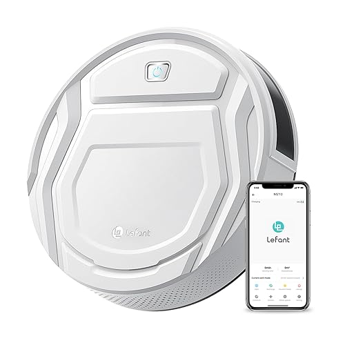 Lefant Aspirateur Robot, Robot Aspirateur Autonomie Mince Silencieux, Connecté avec