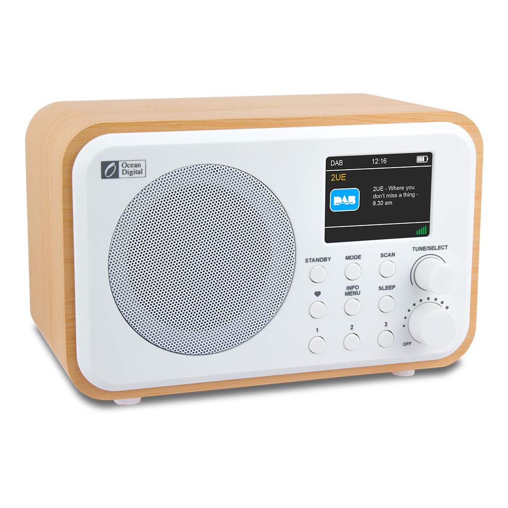 Ocean Digital DK336 Portable DAB+/DAB/FM Radio with Builtin