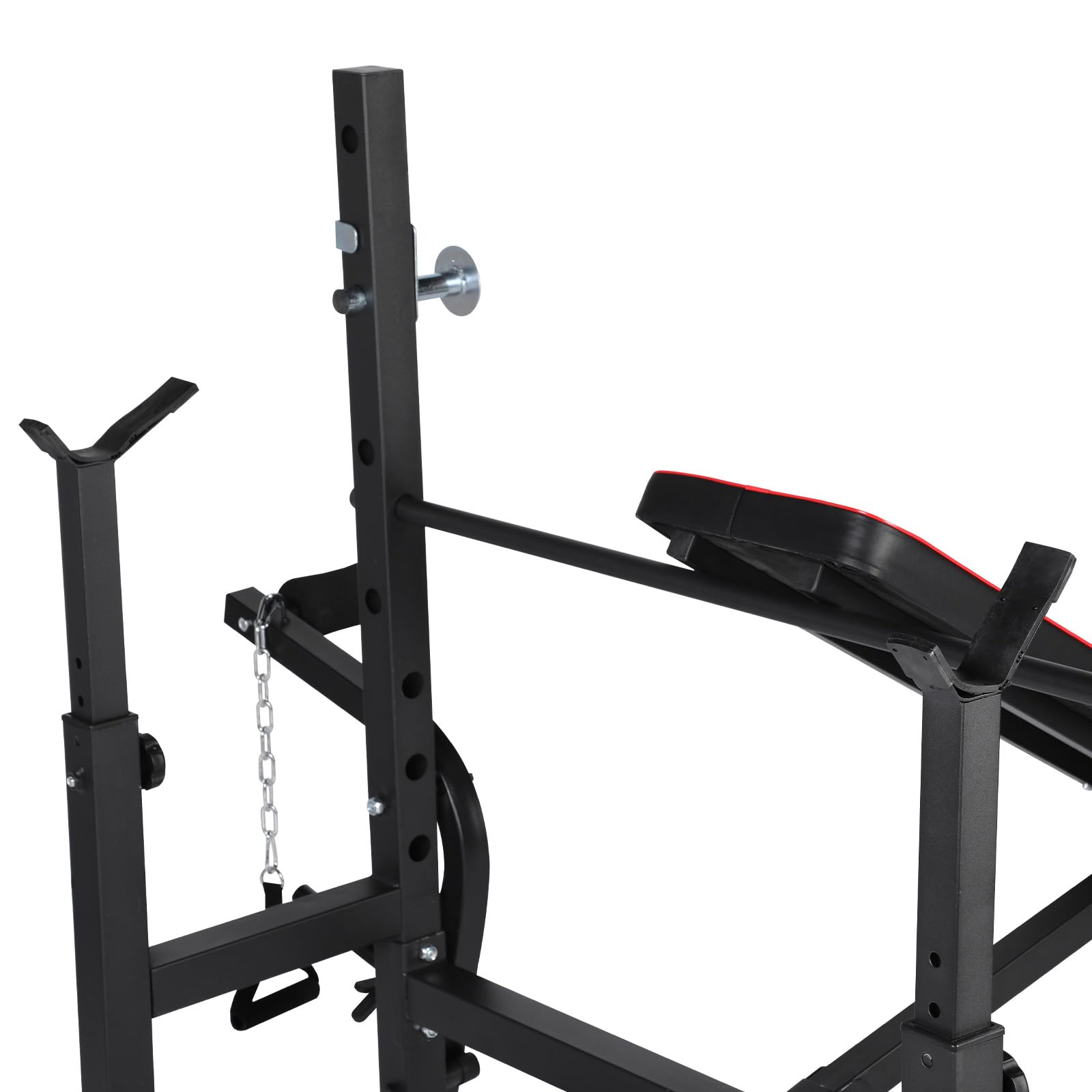 Banco Multiestación Reclinable para Press Banca y Sentadillas, Banco Ajustable para Entrenamiento de Cuerpo Completo, Equipo de Musculación Profesional para Casa o Gimnasio, 34kg