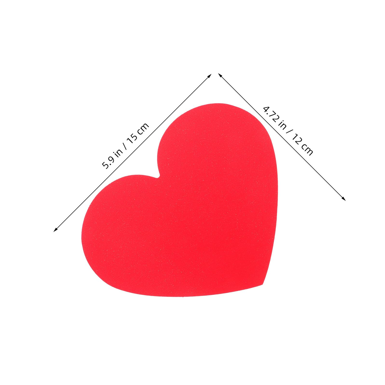 KICHOUSE 40 Pezzi Cuori in Cartone Spesso per Biglietti Romantici Decorazioni Murali Kit Creativo