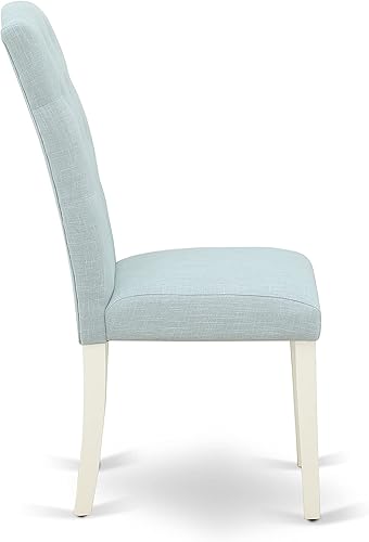 Miniatura 8 de East West Furniture CACE7-LWH-15 - Juego de mesa y sillas de cocina de 7 piezas consta de una mesa de comedor rectangular y 6 sillas de comedor