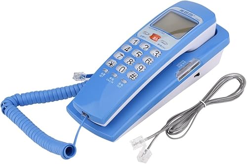 Teléfono con cable con contestador de computadora FSK DTMF Identificador de llamadas Teléfono Pon línea fija Teléfono de extensión de moda para el