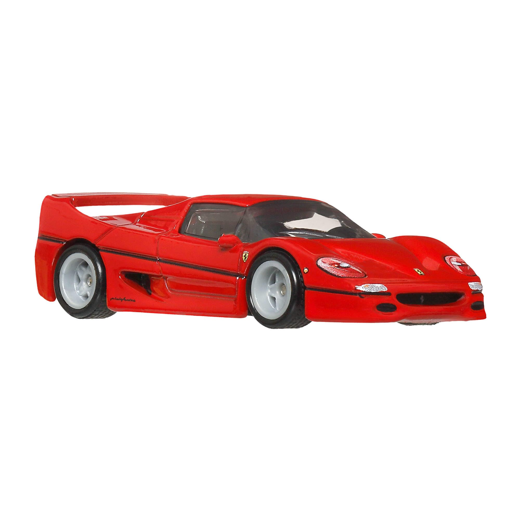 Hot Wheels Ferrari F50 Timeless Icons, Premium Car Culture Kultowe auta Metalowy samochód zabawka w skali 1:64 z oponami Real Riders, JBK56