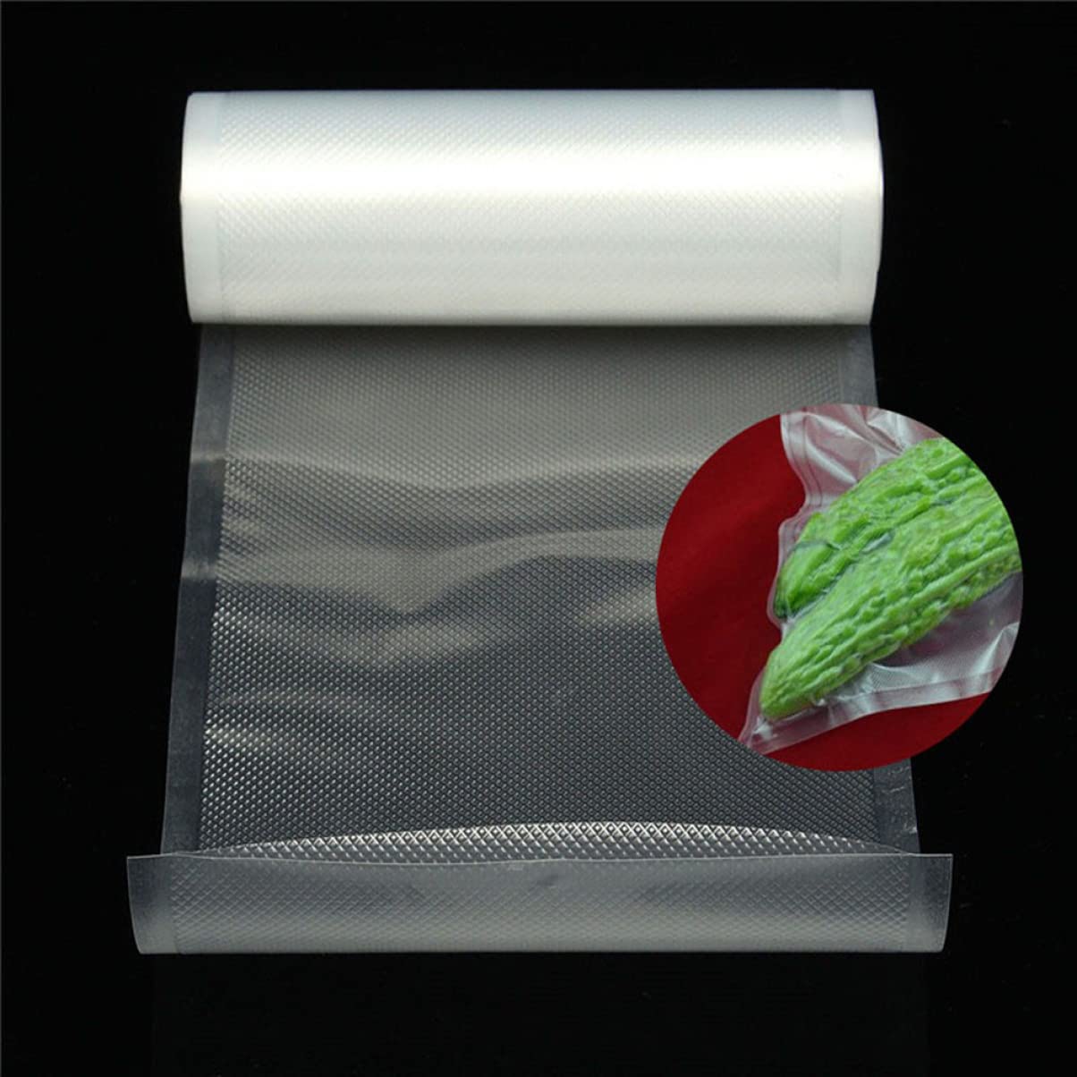 SOLUSTRE Vacuum Sealer Bags Roll Food Preservation Bags for Home Kitchen Food Storage Container for Vegetables and Fruits for Freezing and Meal