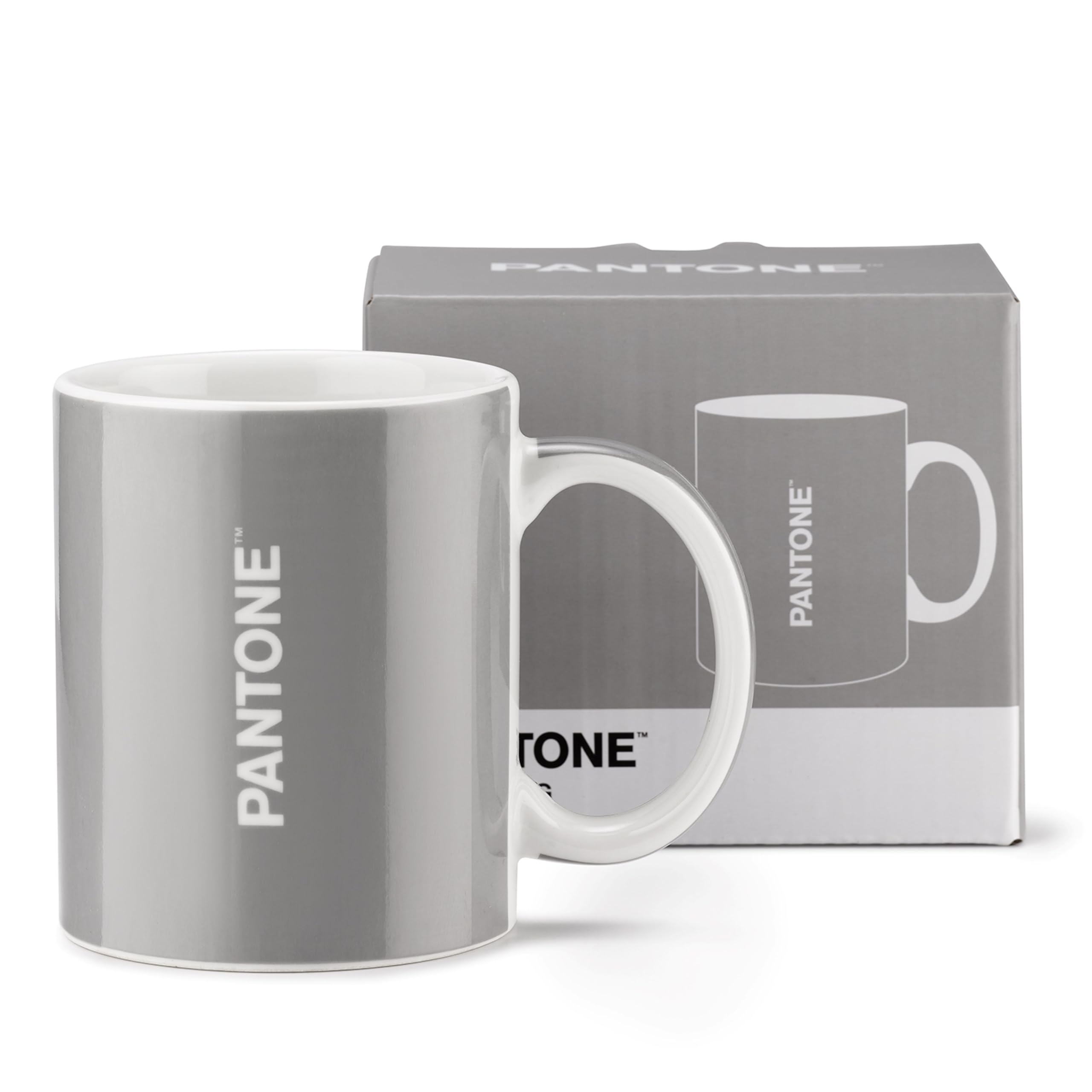 Pantone tazza mug porcellana, opal gray, grigia, 350 ml