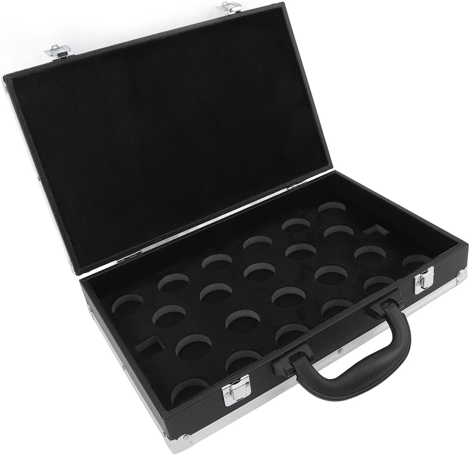 Premium Billiard Balls Storage Box – Lightweight and Portable Carrying Case with Aluminum Alloy Frame and Waterproofs PU Cover – Holds Up to 22 Balls with Foam Protection!