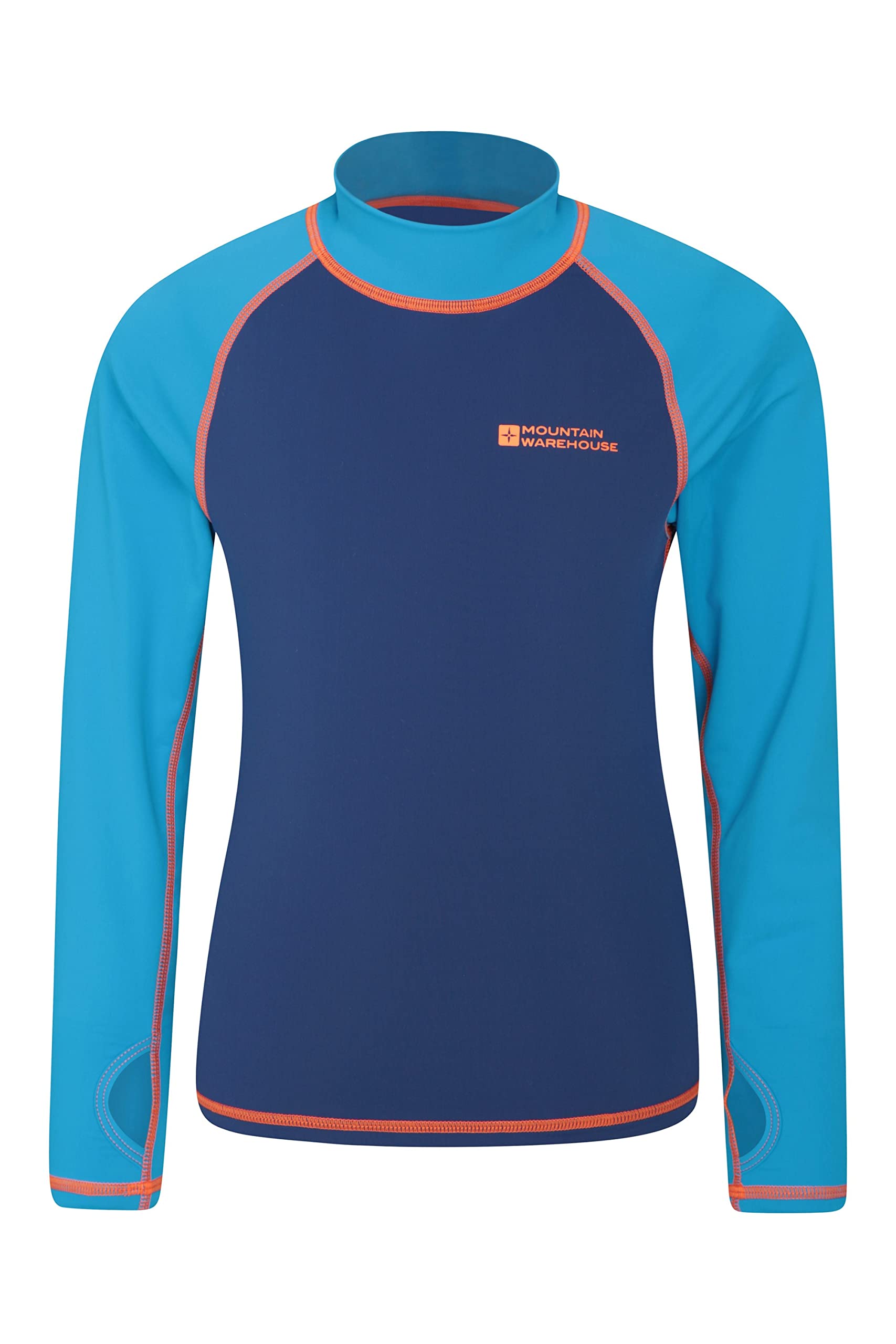 Kids Rash Vest - UV Protection Rash Guard, Long Sleeves Childrens Rash Shirt, Flat Seams, Quick Drying, Stretch Fabric - Ideal for Swimming,