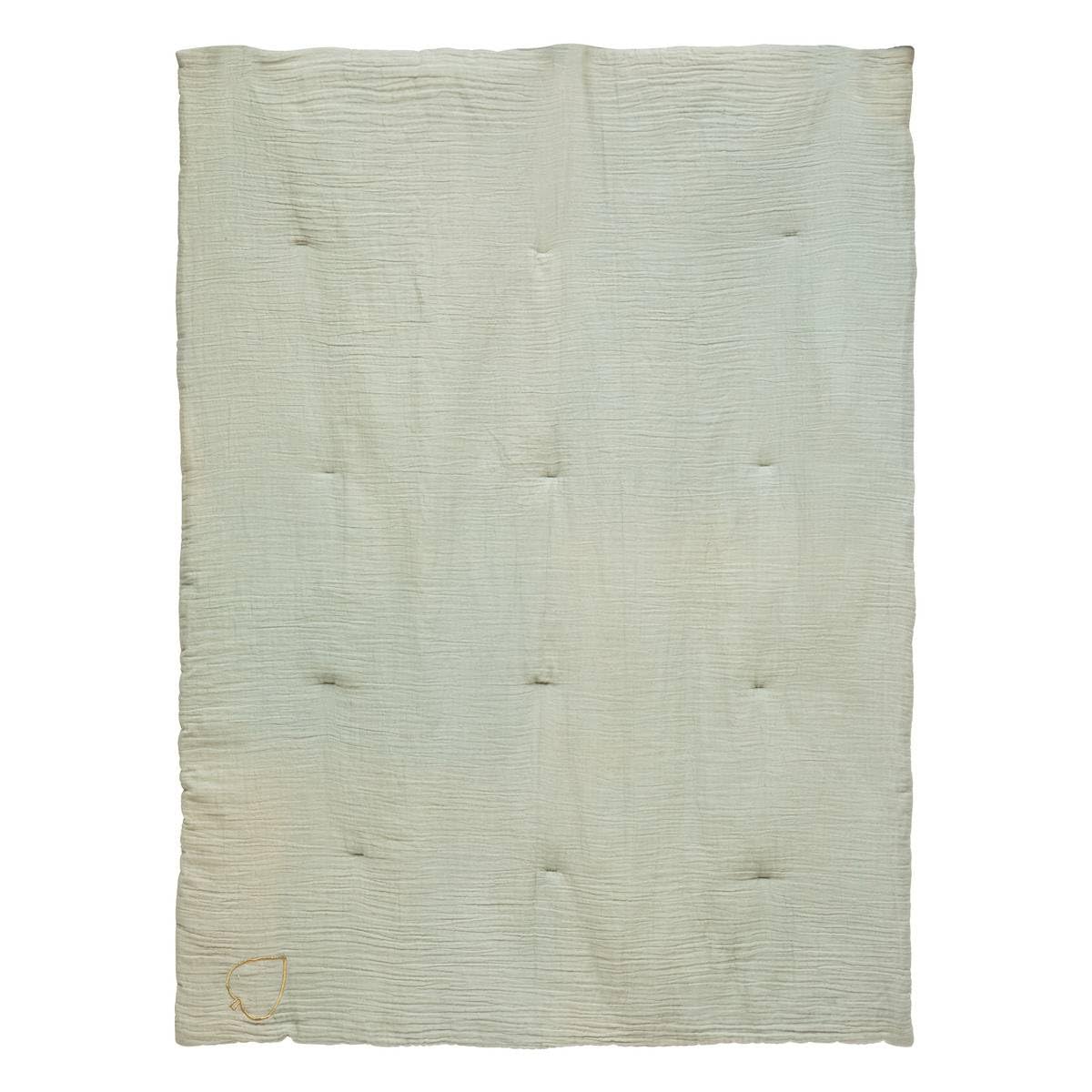 Atmosphera - Edredon Lili en Gaze de Coton 100x140cm Blanc