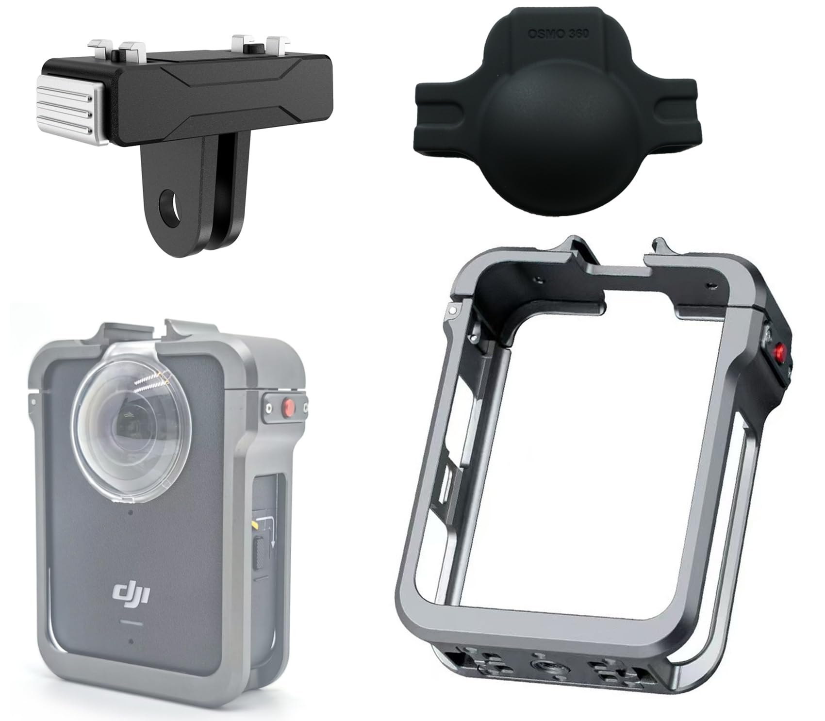 Amazon.co.jp: DGSHUIJIE DJI Osmo 360 対応 フレーム マウント メタル 