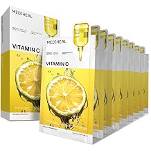 MEDIHEAL Vitamin C Essential Face Sheet Mask, Skin Toning (10ea)