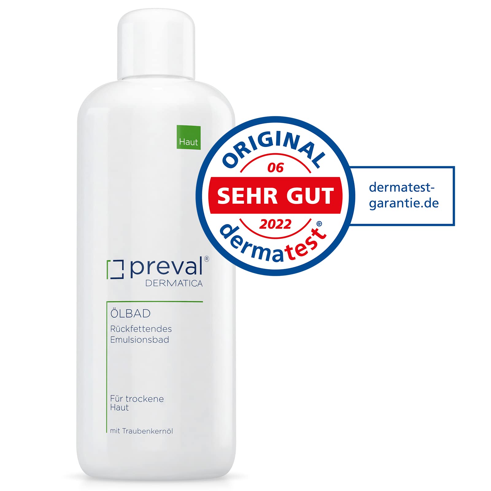 preval® ÖLBAD | Rückfettendes Emulsionsbad für trockene und empfindliche Haut (1l)