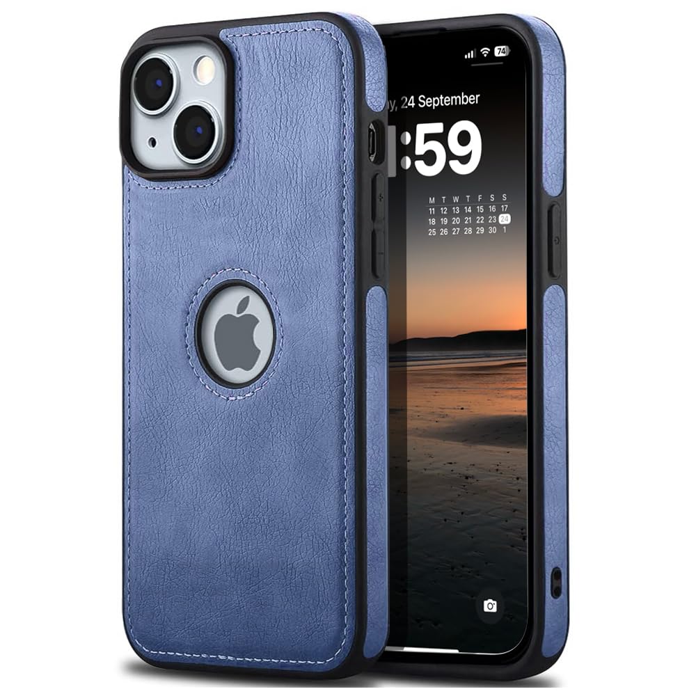 KARWAN®️ Genuine Leather Finish iPhone 15 Plus Back Cover Case |Shockproof Design |Raised Edges for Camera & Screen Protection |Super Soft - Touch |Leather Case for iPhone 15 Plus(Blue) (B0CTK6CCF4) Amazon Price History, Amazon Price Tracker