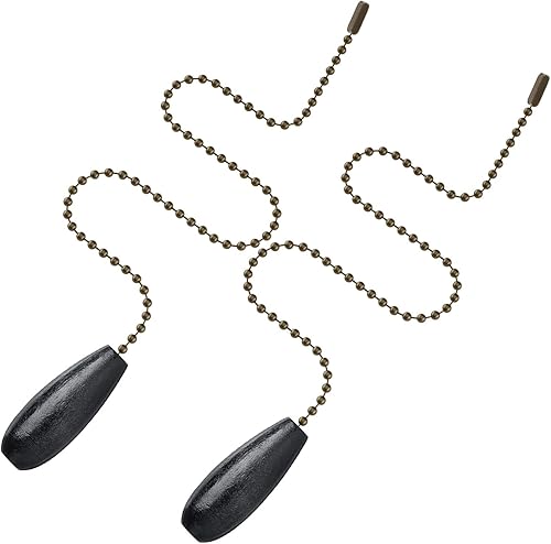 Miniatura 9 de Extensor de cadenas para ventilador de techo, 8 piezas, extensión de cadena colgante de madera para lámpara de techo, cadena de ventilador (color