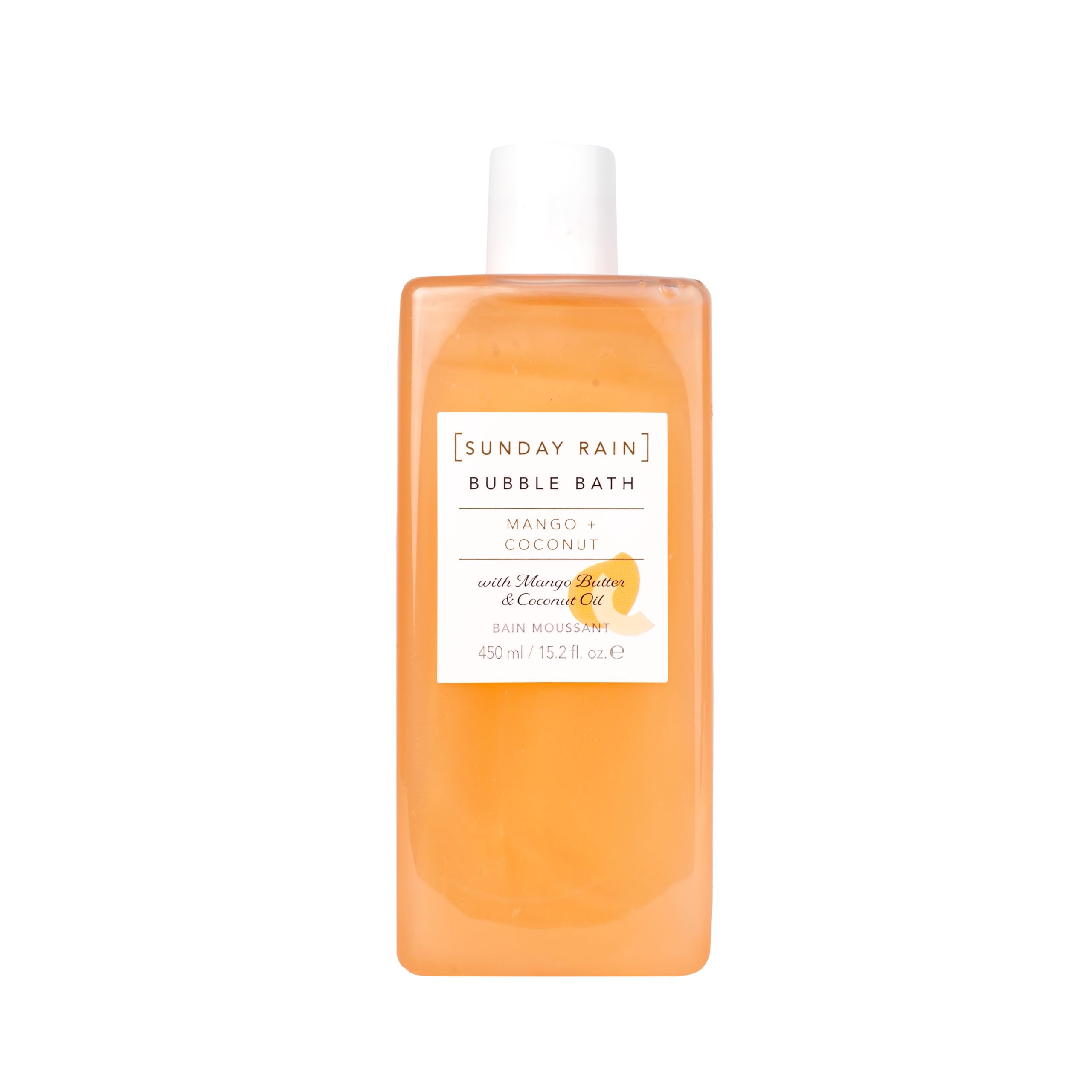 Nourishing Luxury Uplifting Tropical Bubble Bath with Mango Butter and Coconut Oil, 450ml