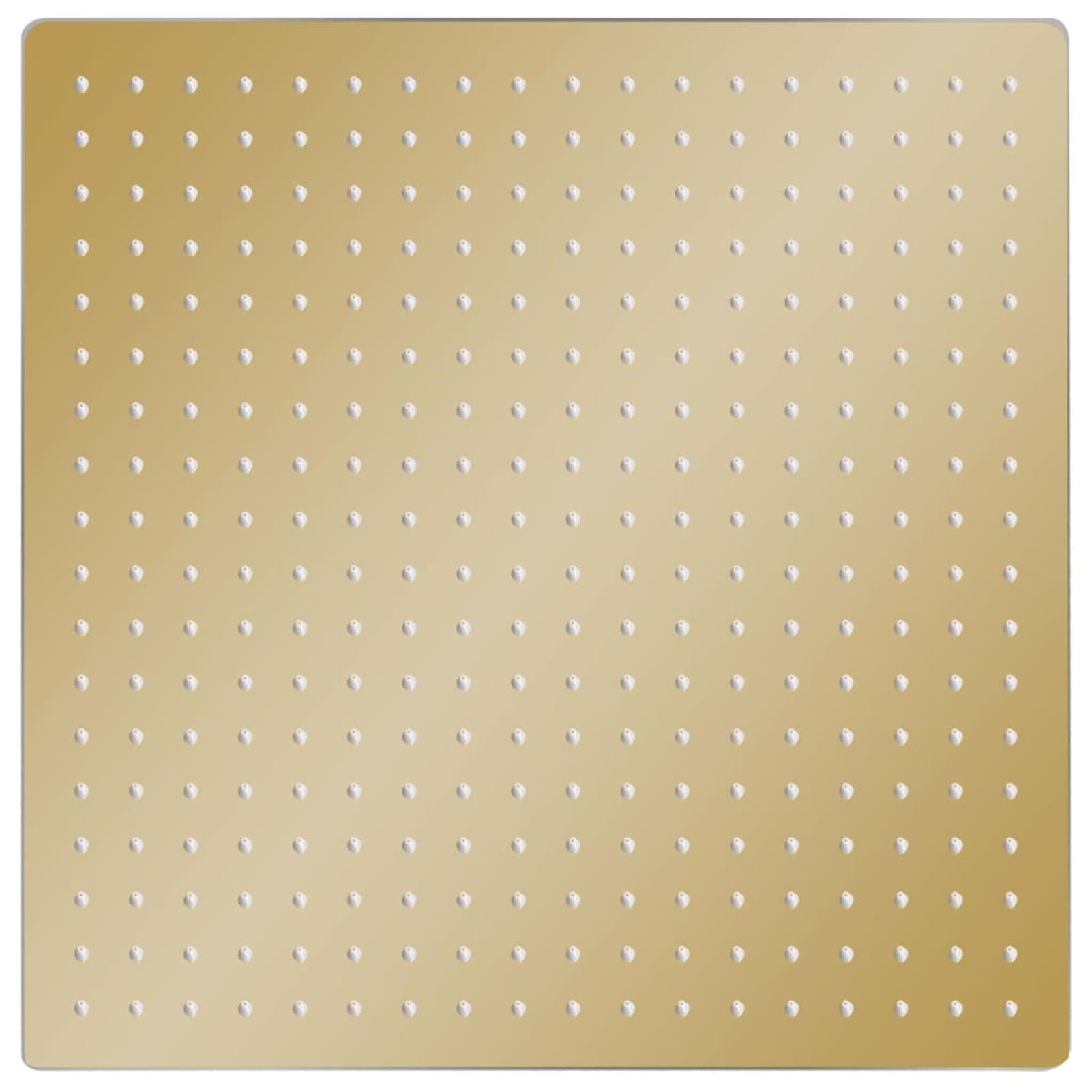 ShGaxin Cabezal Ducha Efecto Lluvia Acero INOX Cuadrado Dorado 50x50 cm, Rociador Ducha, Ducha Lluvia, Alcachofa Ducha, Duchas De Baño Alcachofa Lluvia, Recambios Columna Ducha