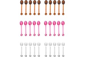 30-Piece Multicolored Jam Stick and Lip Balm Applicators