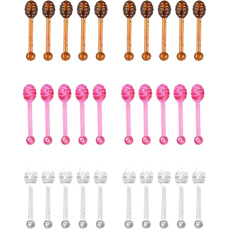 30-Piece Multicolored Jam Stick and Lip Balm Applicators