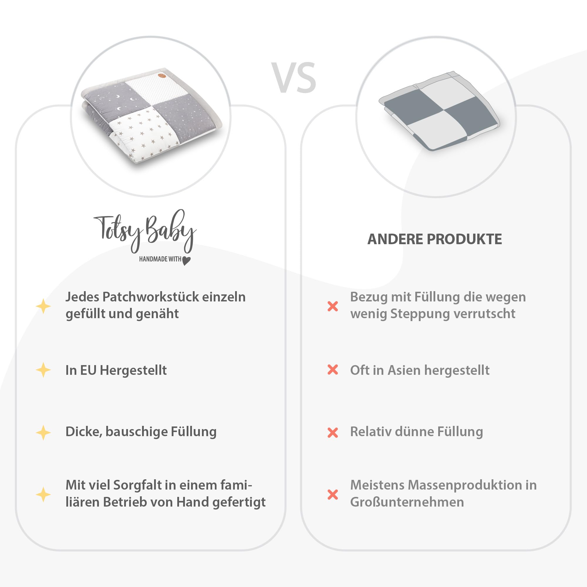 Tappeto gioco bambini per gattonamento 120x120 cm - Patchwork tappetino neonato cameretta bambina e bambino tappeti stanza per gattonare bimbi Galaxy