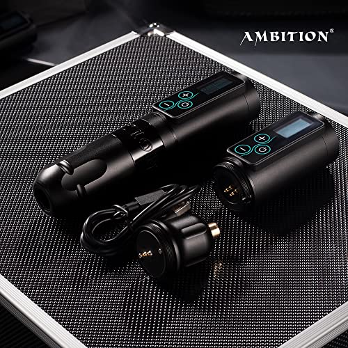 Ambition Vibe Tattoo Machine - Rotary Cartridge Battery Pen With 2400Mah Touch Buttons Led Digital Display Wireless Power Brushless Motor Tattoo Equipment Supply For Professional Artists And Beginners #TOP7