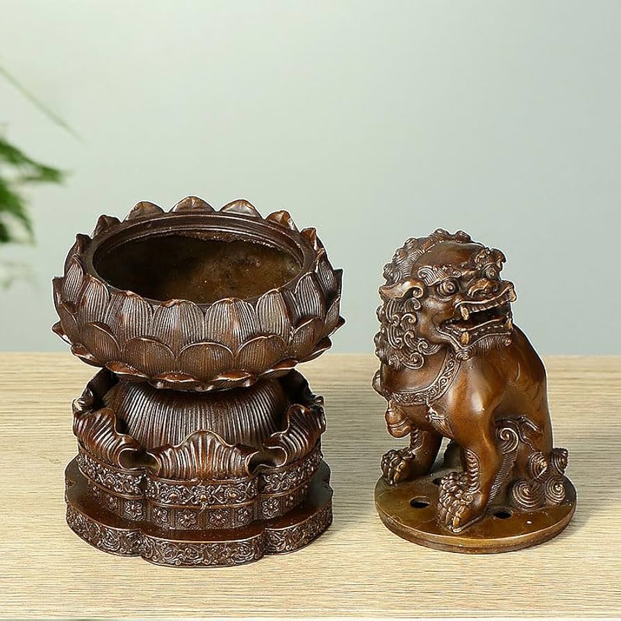 古陶　狛犬伏香炉　経世紀品　　G0629 古陶 狛犬伏香炉 経世紀品 G0629 古陶 狛犬伏香炉 経世紀