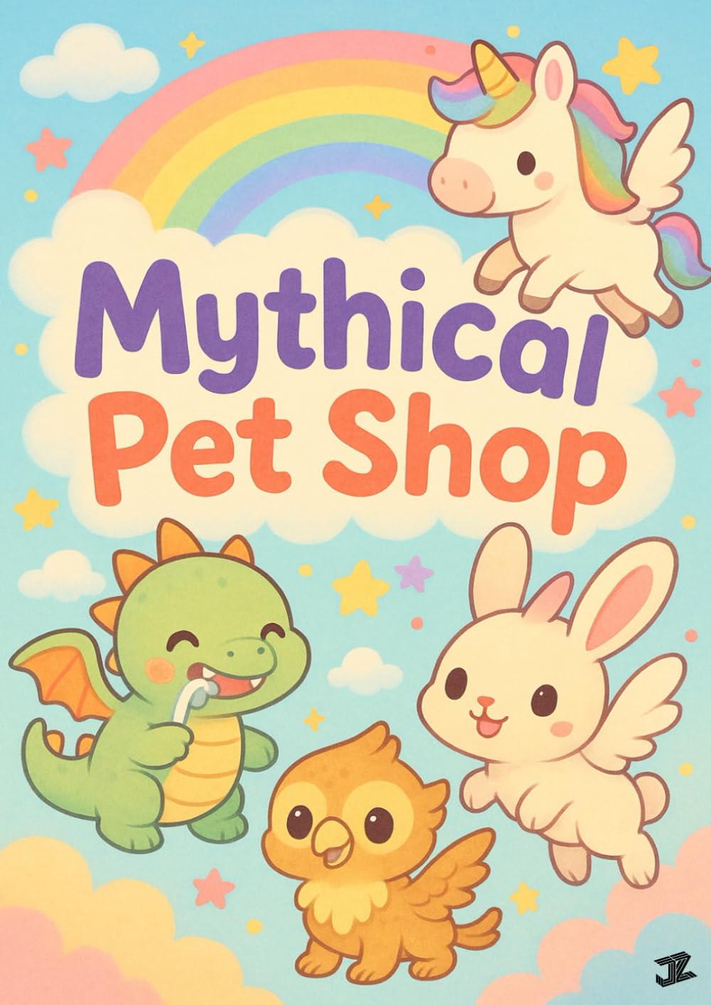 Mythical Pet Shop: 30 Cute Magical Pet Coloring Pages Featuring Baby Dragons, Unicorn Kittens, Griffins, Fairies, Winged Bunnies & Other Adorable Fantasy Creatures for Kids Ages 4–8