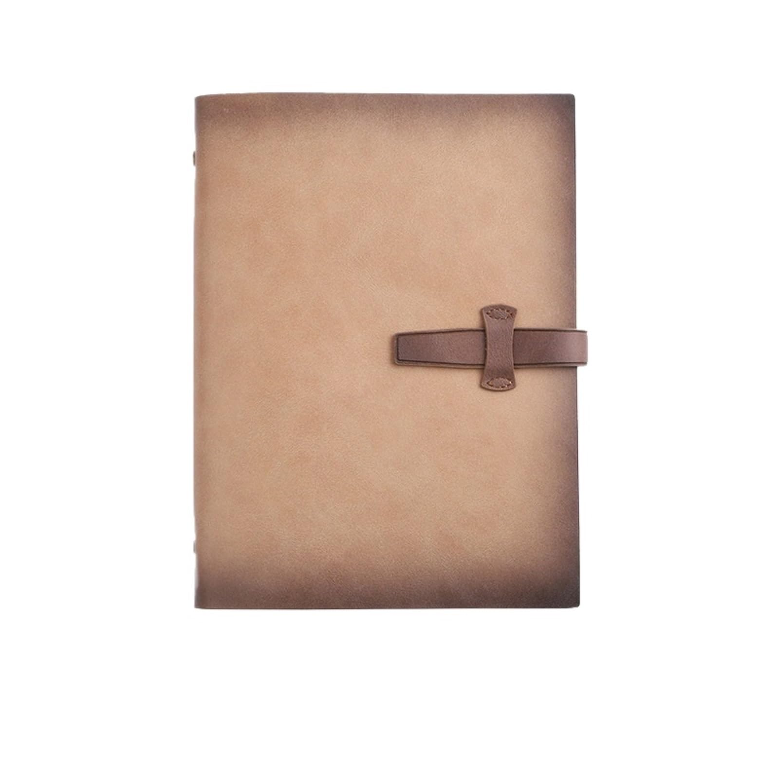 Bloc-Notes Bloc-Notes Quaderno A5 con Fogli Mobili, Pagine Interne Sostituibili for Appunti di Studio cancelleria per Ufficio(Bruin)