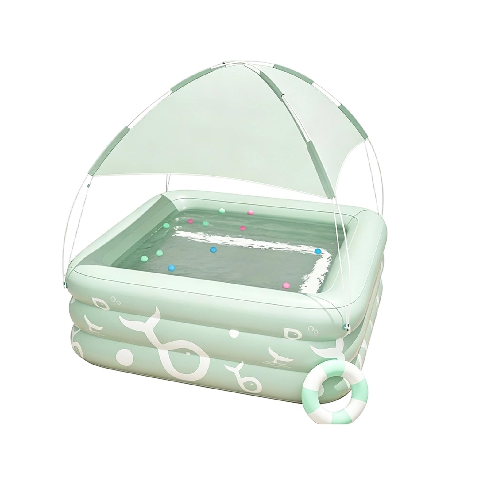 Générique Piscine Gonflable pour Enfants, idéale pour l'été. Facile à Installer. Matériaux de familiale. Parfaite pour Jouer dans Le Jardin.