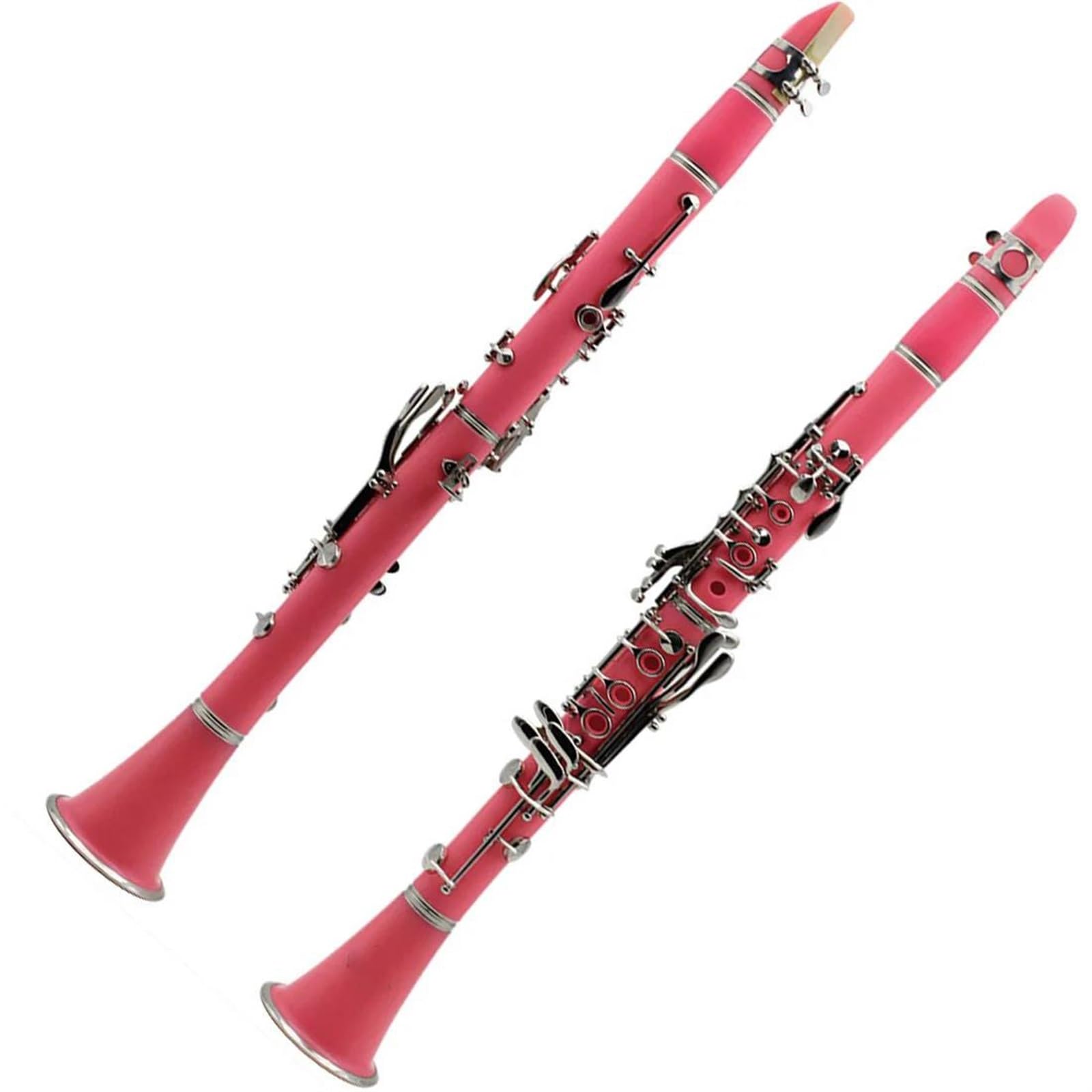Buffet Clarinetto Rosa In Si Bemolle Per Principianti Clarinetto Per Orchestre Scolastiche Adulti Con Supporto In Conchiglia Rigida Guanti Parte(Clarinet)