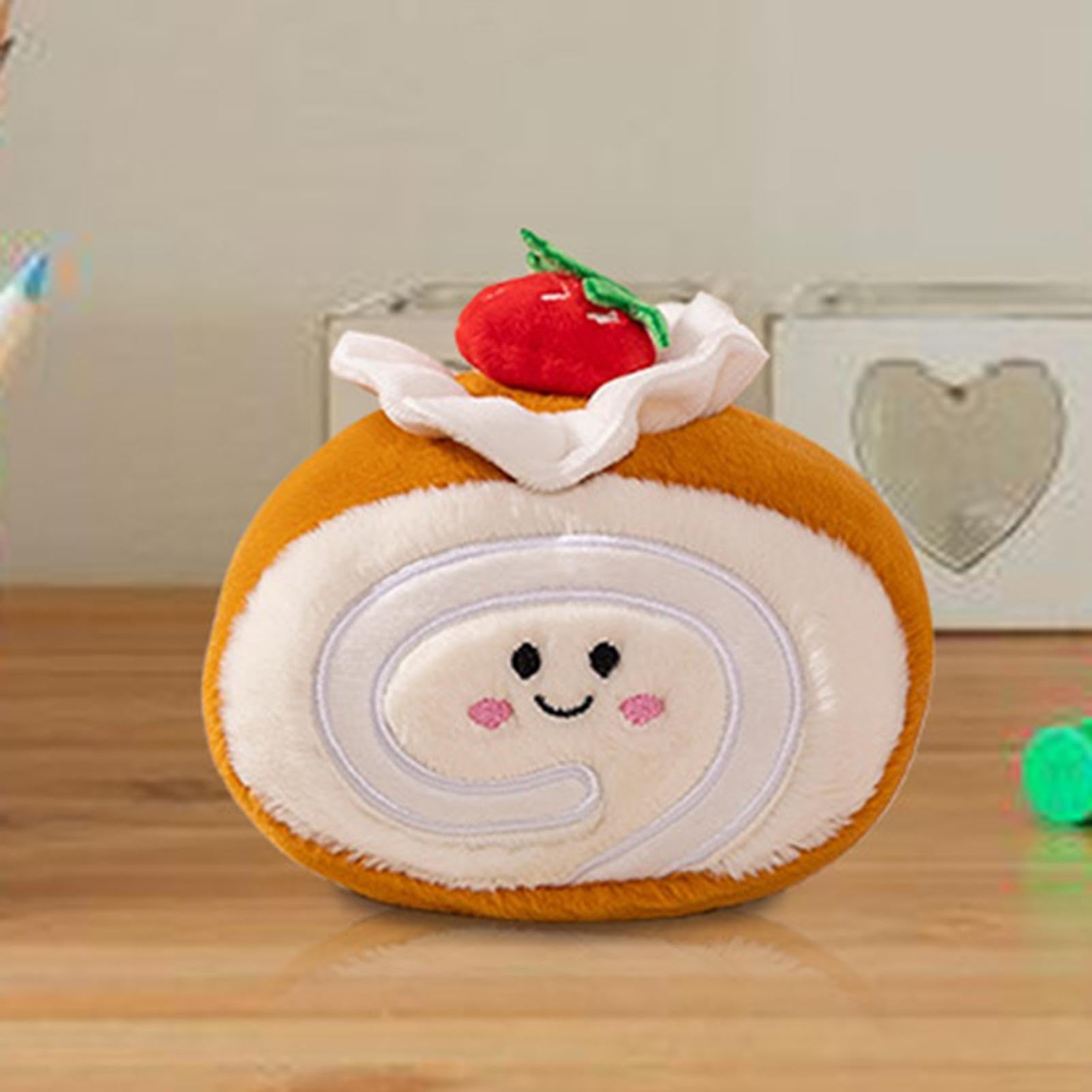 も*こ様 自作ぬい いちごロールケーキちゃん 無属性 ぬいぐるみ