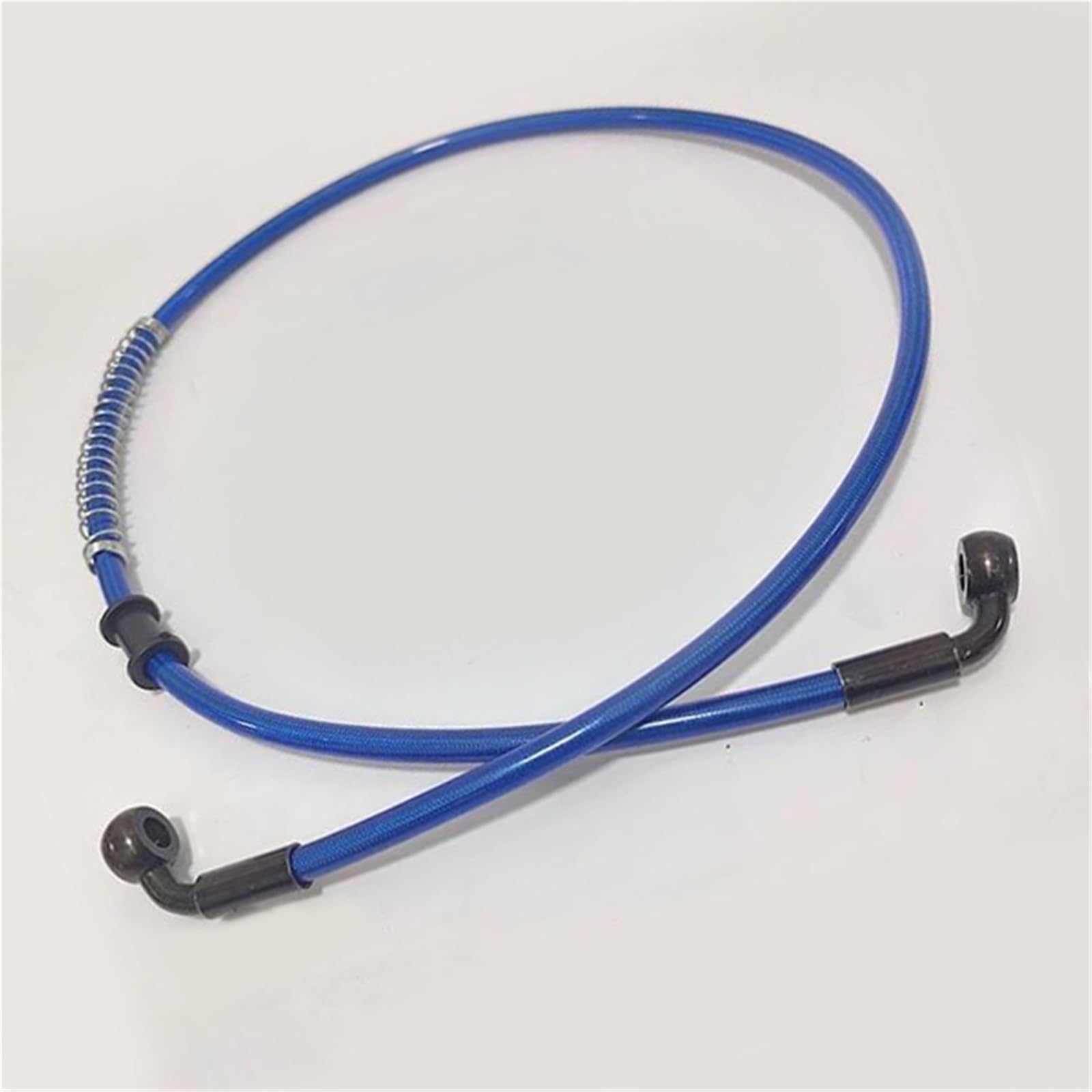 Shqxd One Color Hydraulic Brake Hose 90°-90° M8 Motorcycle Dirt Bike 10Mm-500Mm Steel Cable Hydraulic Braided Brake Oil Hose Line Pipe Accessories(50Cm)