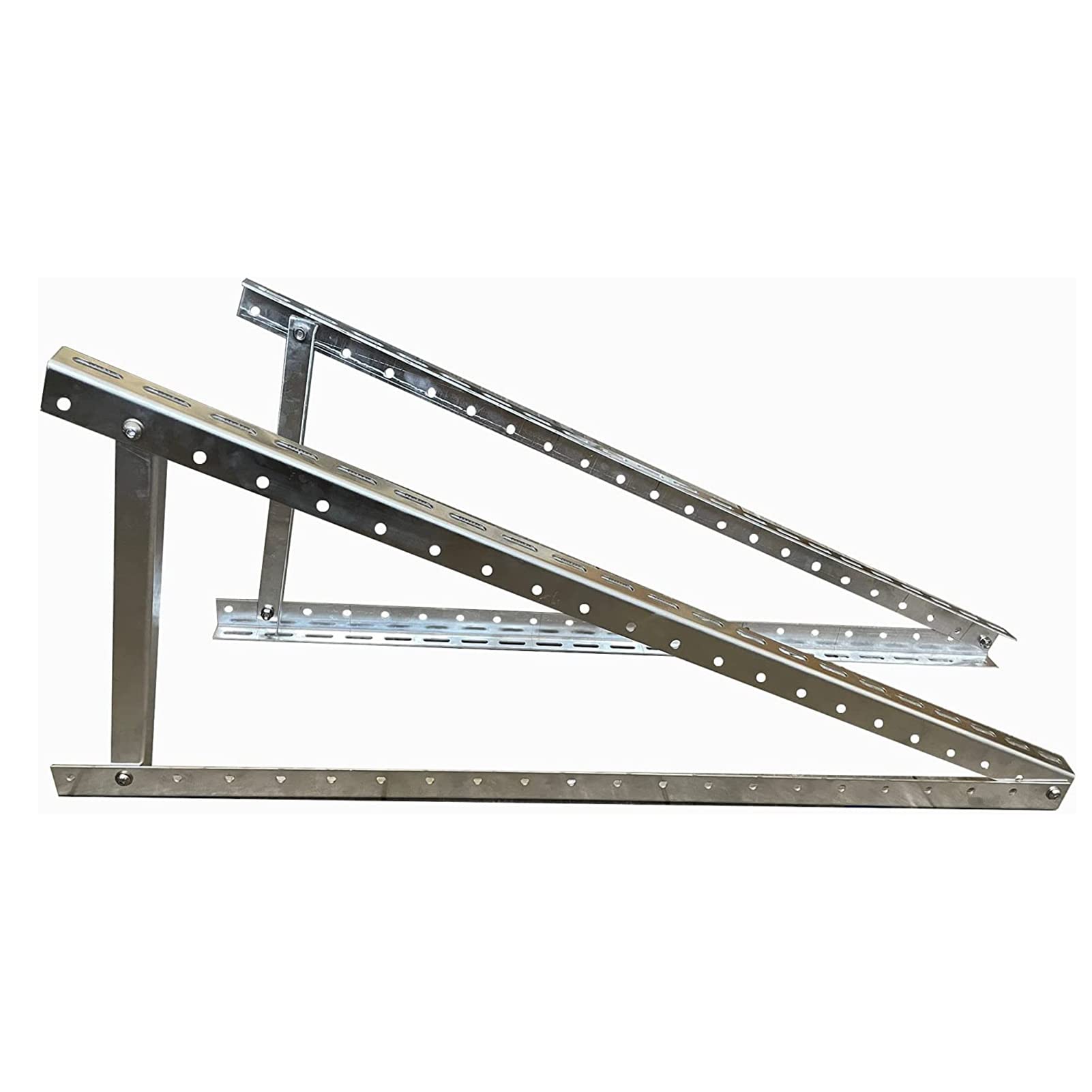 Staffa in alluminio per pannello solare da 41 pollici per pannello solare fino a 101 cm, confezione da 2 supporti solari, supporto fotovoltaico fotovoltaico per tetto, camper, barca e fuori rete