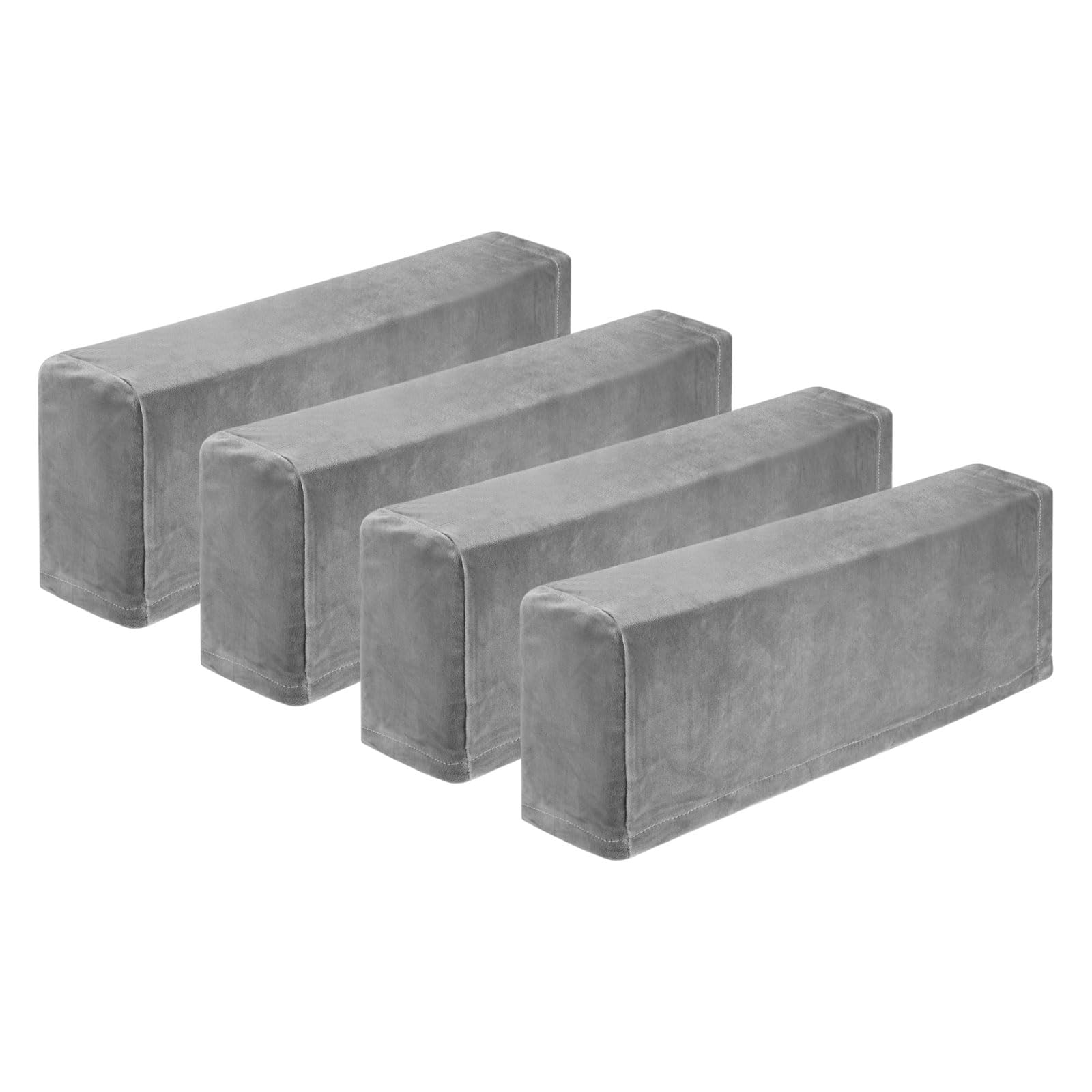 Photo 1 of uxcell 4Pcs Stretch Armrest Covers, Polyester Soft Armchair Slipcovers Couch Recliner Arm Cover for Chair Sofa Protector, Grey