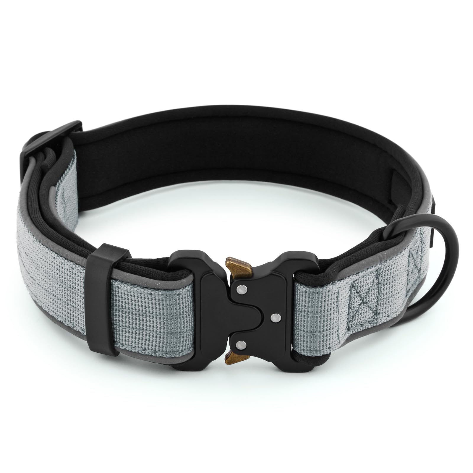 Plutus Pet Tactical Dog Collar, Reflective, Adjustable Heavy Duty Dog Collar, Soft Padded and Comfortable - Image 2