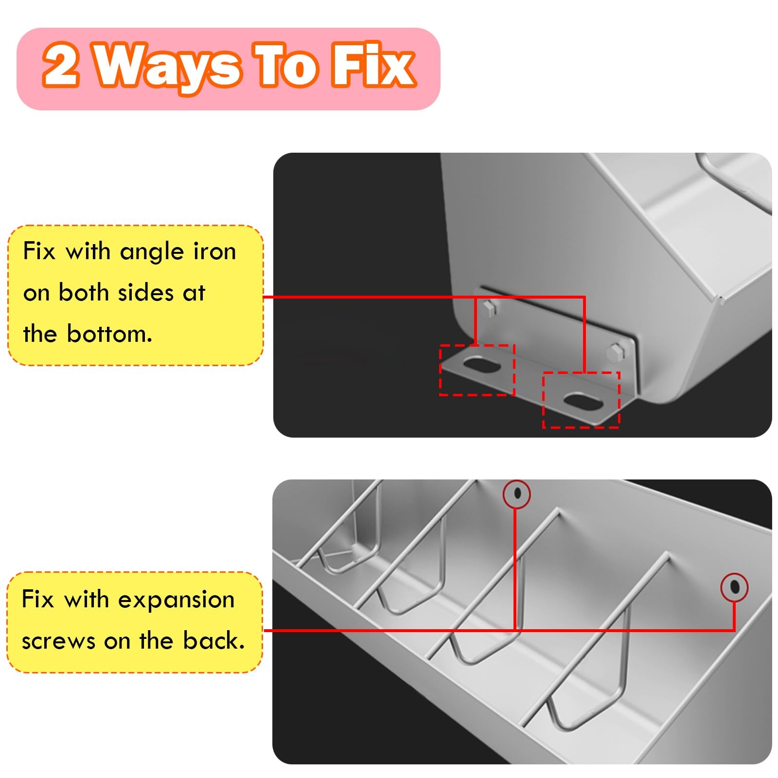 Comedero para Ganado Comederos Grandes Para Ganado, Comedero Para Cerdos De 8 Cm De Altura Baja Con Panel Divisor Para Pastos, Granjas Y Cobertizos, Comederos Y Bebederos De Heno(3.3ft/1m 5 bit)