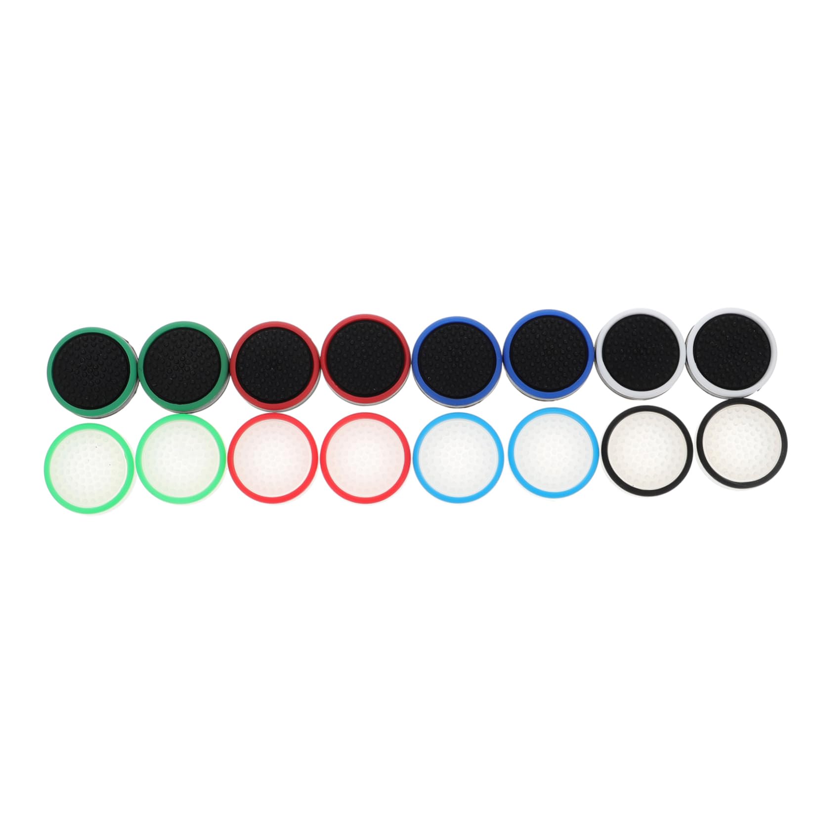 Homoyoyo 16pcs Luminous Joystick Rocker Protective Cover Accessory Joystick Grip Button Thumb Machine Cover