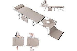 Versatile Reading and Tanning Chair for Adults