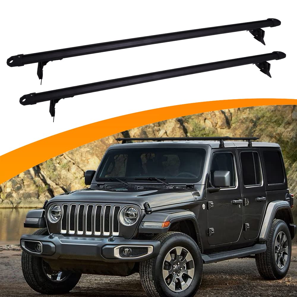 Snailfly Max 330lbs Load Capacity Crossbars Fit for 2007-2025 Jeep Wrangler JK JL & 2019-2025 Jeep Gladiator JT Upgraded Heavy Duty Roof Rack Cross Bars