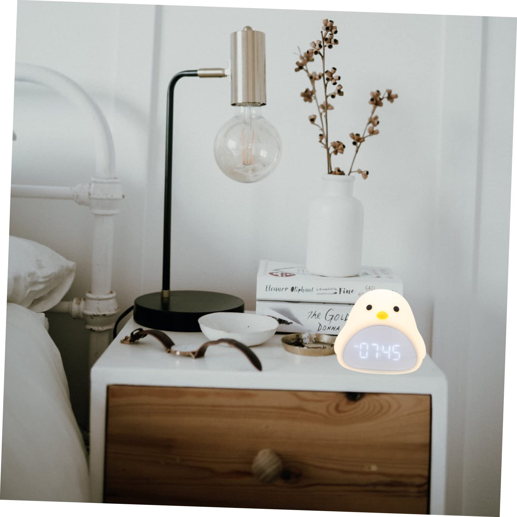 Cabilock 1juego Reloj Despertador Infantil Luz Nocturna y Función De Alarma De Mesita Para Diseño y Práctico Para Dormitorios Para Cambios De Pañal y Alimentación Nocturna