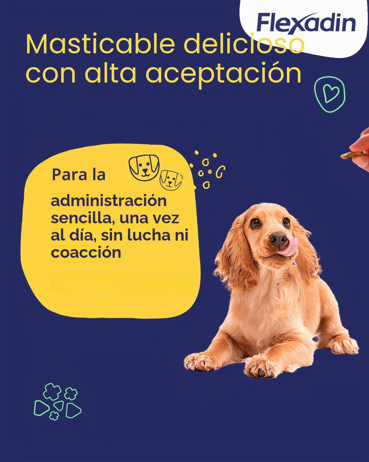 FLEXADIN Adult Dog| Para articulaciones sanas de perros adultos | con colágeno no desnaturalizado tipo II – Paquete de 2 meses