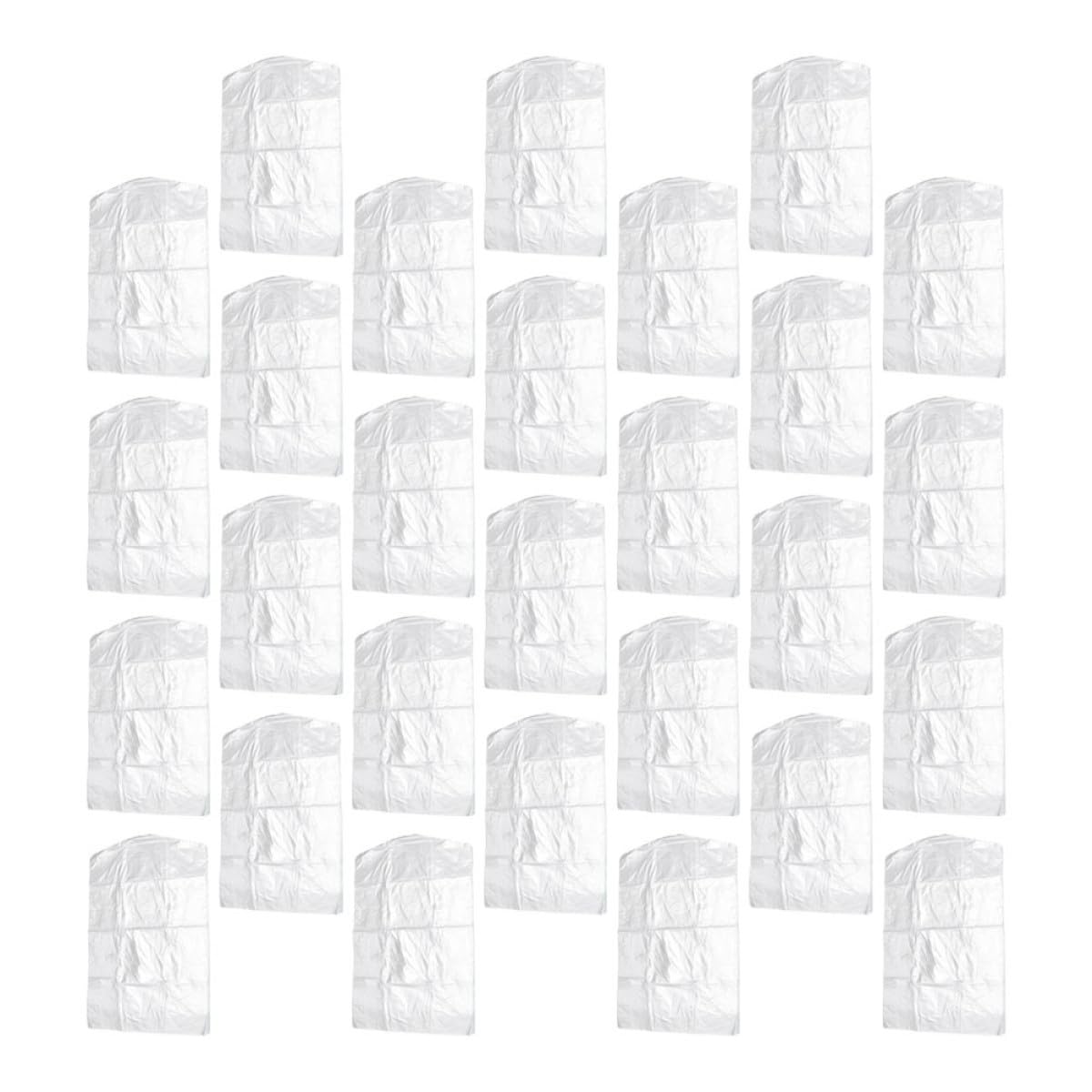 100 Fundas para Prendas de Pp Función Protectora y Tamaño 60x100 Cm, Bolsa Antipolvo para Limpieza en Seco y Almacenamiento Conveniente